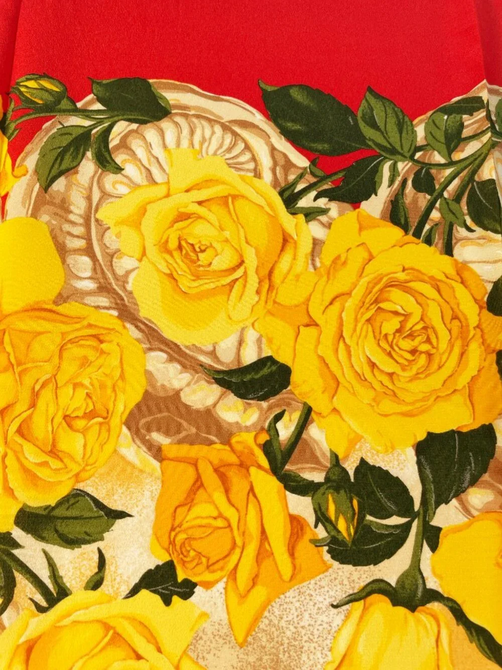 Vintage CHRISTIAN DIOR Silk Floral Scarf